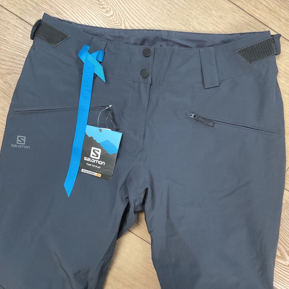 Salomon Edge Pant W Ebony Women's Size Medium Short Ski Snow Pants NEW - Picture 2 of 14